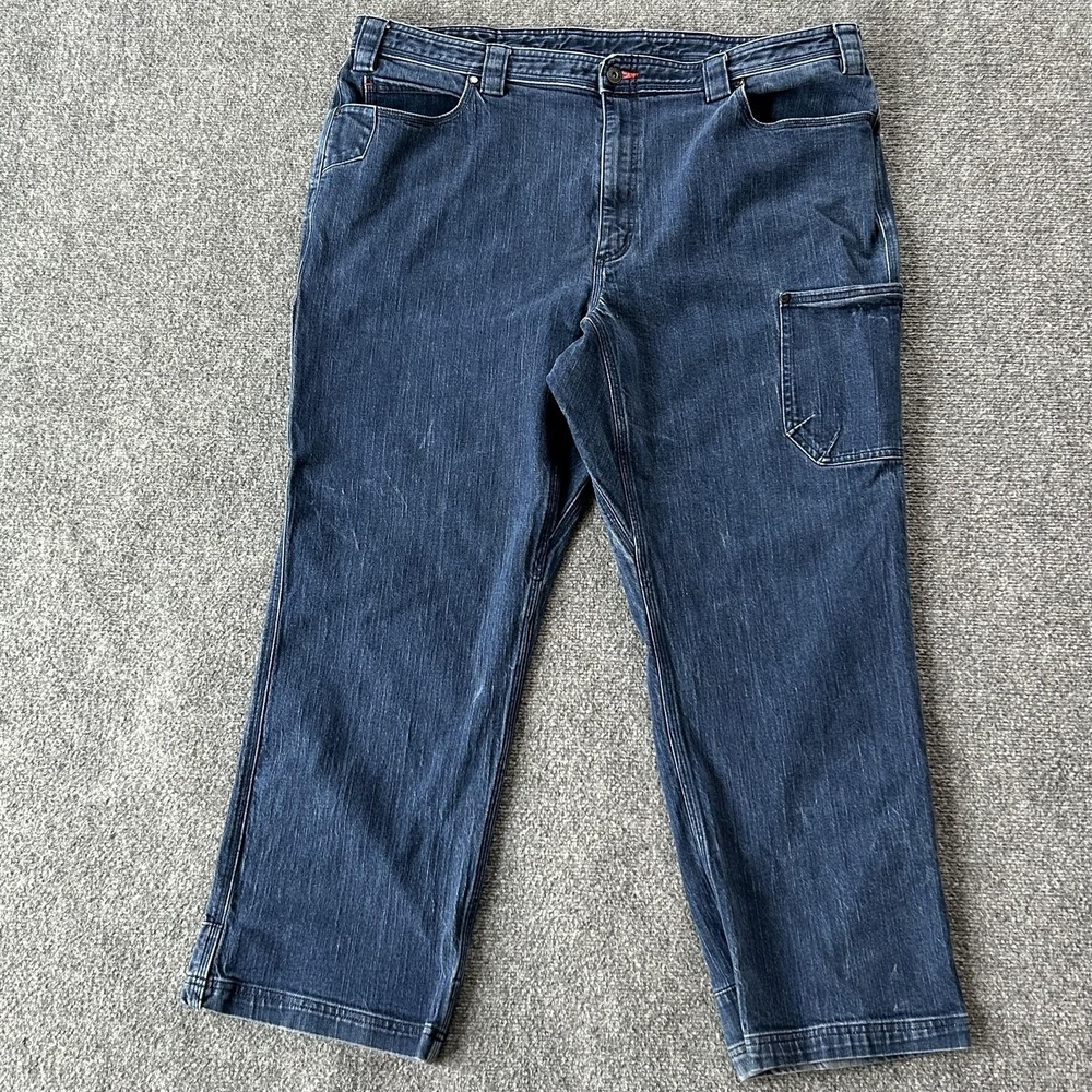 Duluth Trading Co‎ Alaskan Hardgear Jeans Mens 44x30 Blue Relaxed Cordura Denim